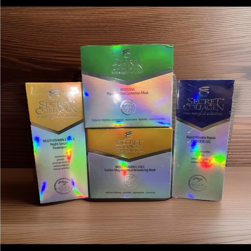 SKINCARE Set; Multi Vitamin Night Serum Treatment+Mud Mask +Eye Gel+Correc. Mask - Picture 4 of 6